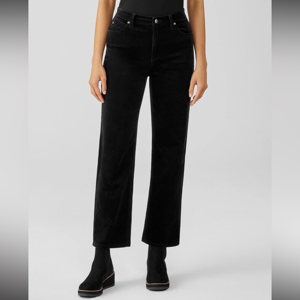 Organic Cotton Stretch Corduroy Straight Pant